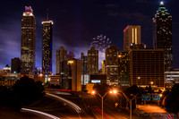 Atlanta Skyline - Jackson Street Bridge - 4th of July