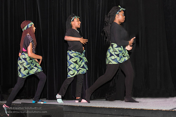 Some of the girls about to do an African inspired dance