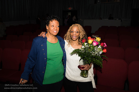 Acting President of the NAACP and Carolyn Moore who directed the event.